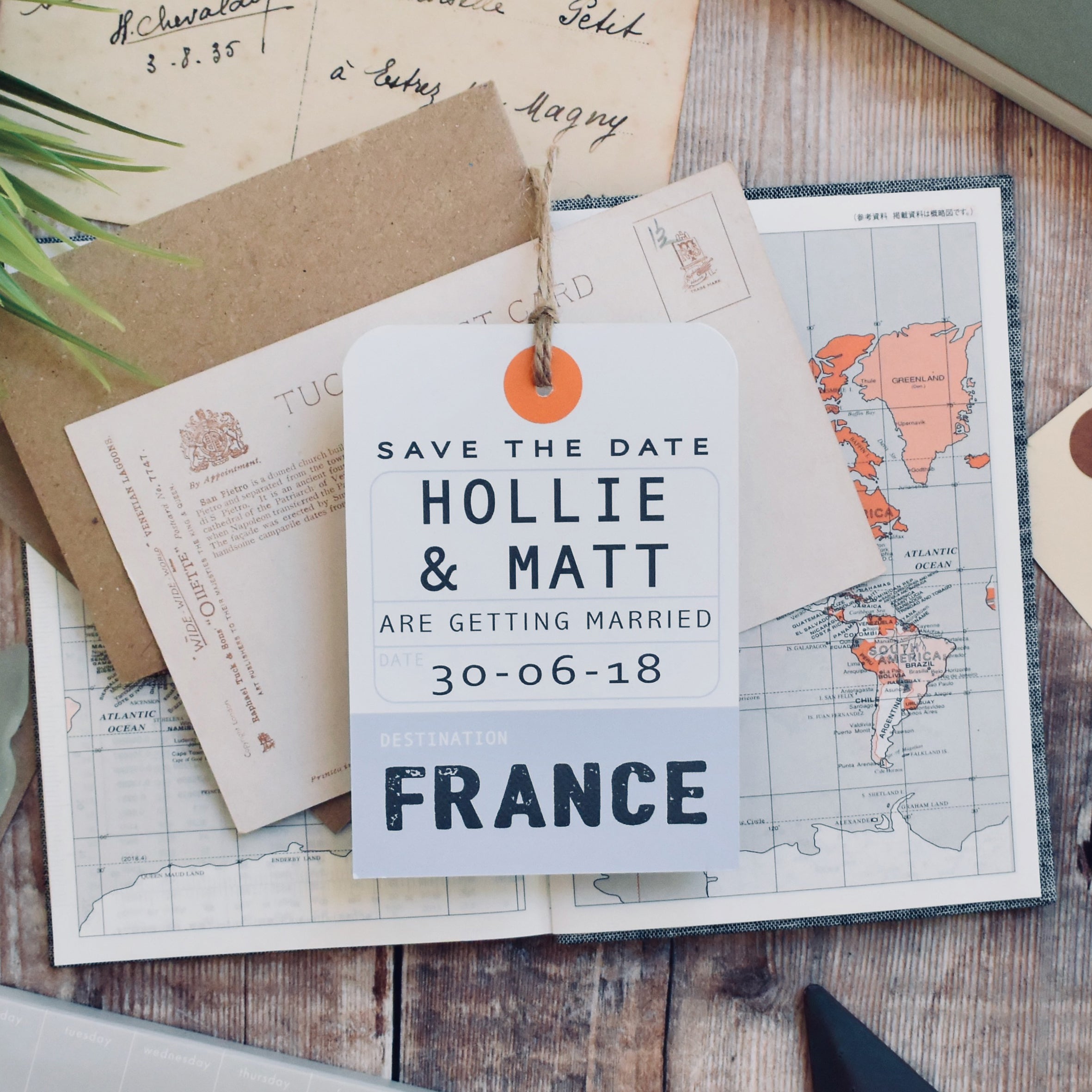 Retro Style Boarding Pass Invitation