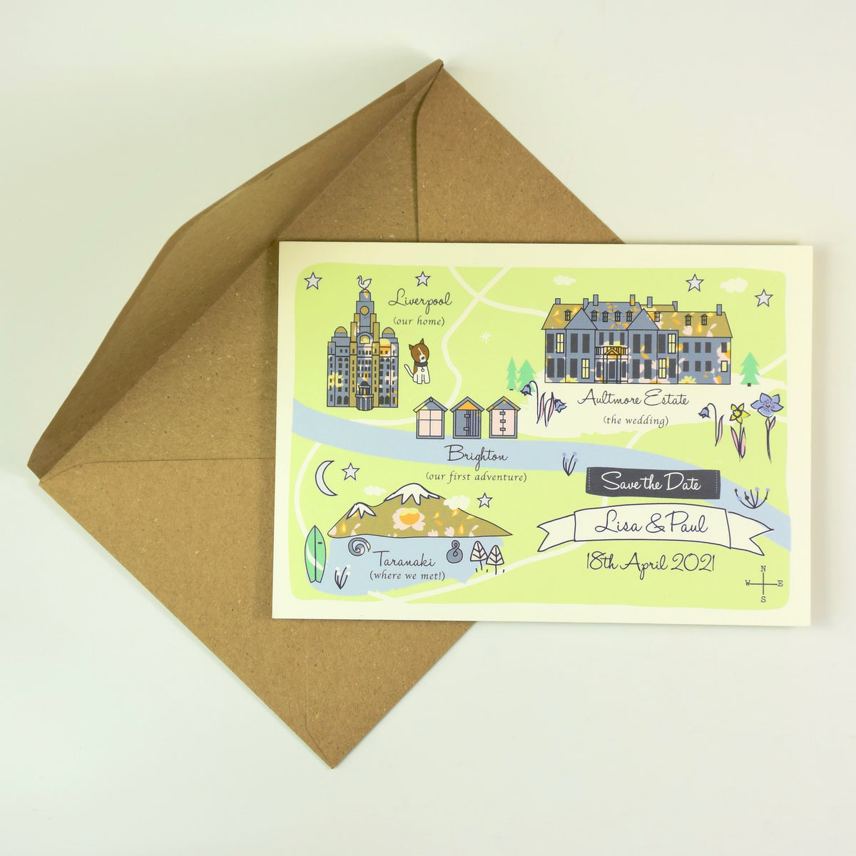 Save the Date Map Story - Spring