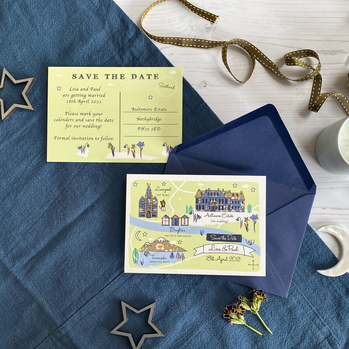 Save the Date Map Story - Spring