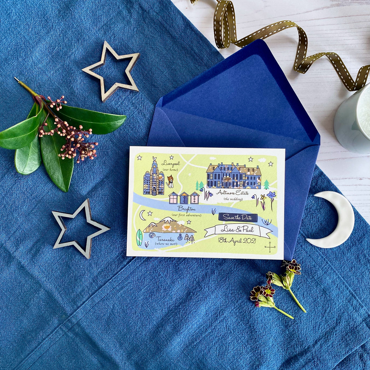 Save the Date Map Story - Spring