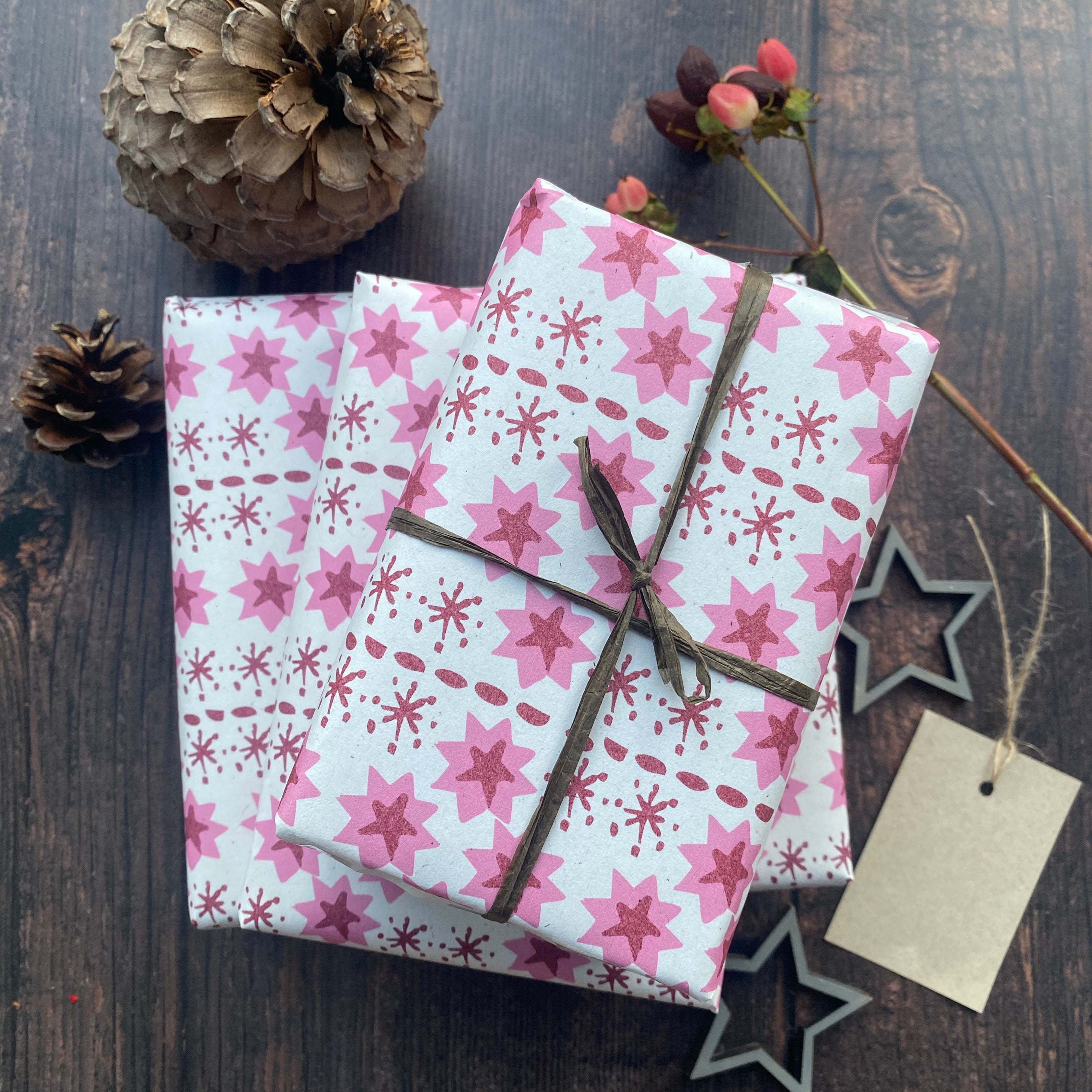 Star Paper Fibre Wrapping Paper Set