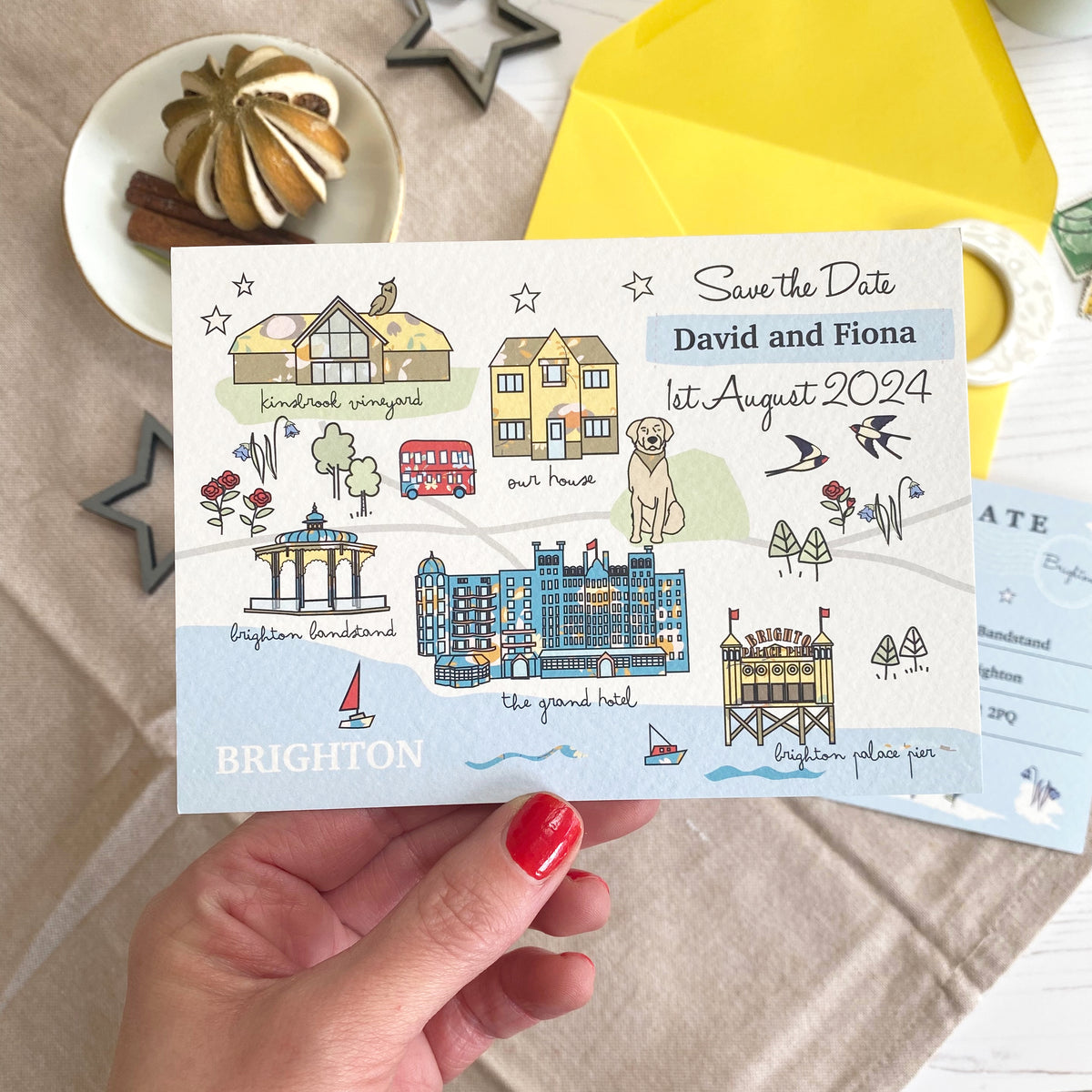 Save the Date Map Story - Pattern (Collection)