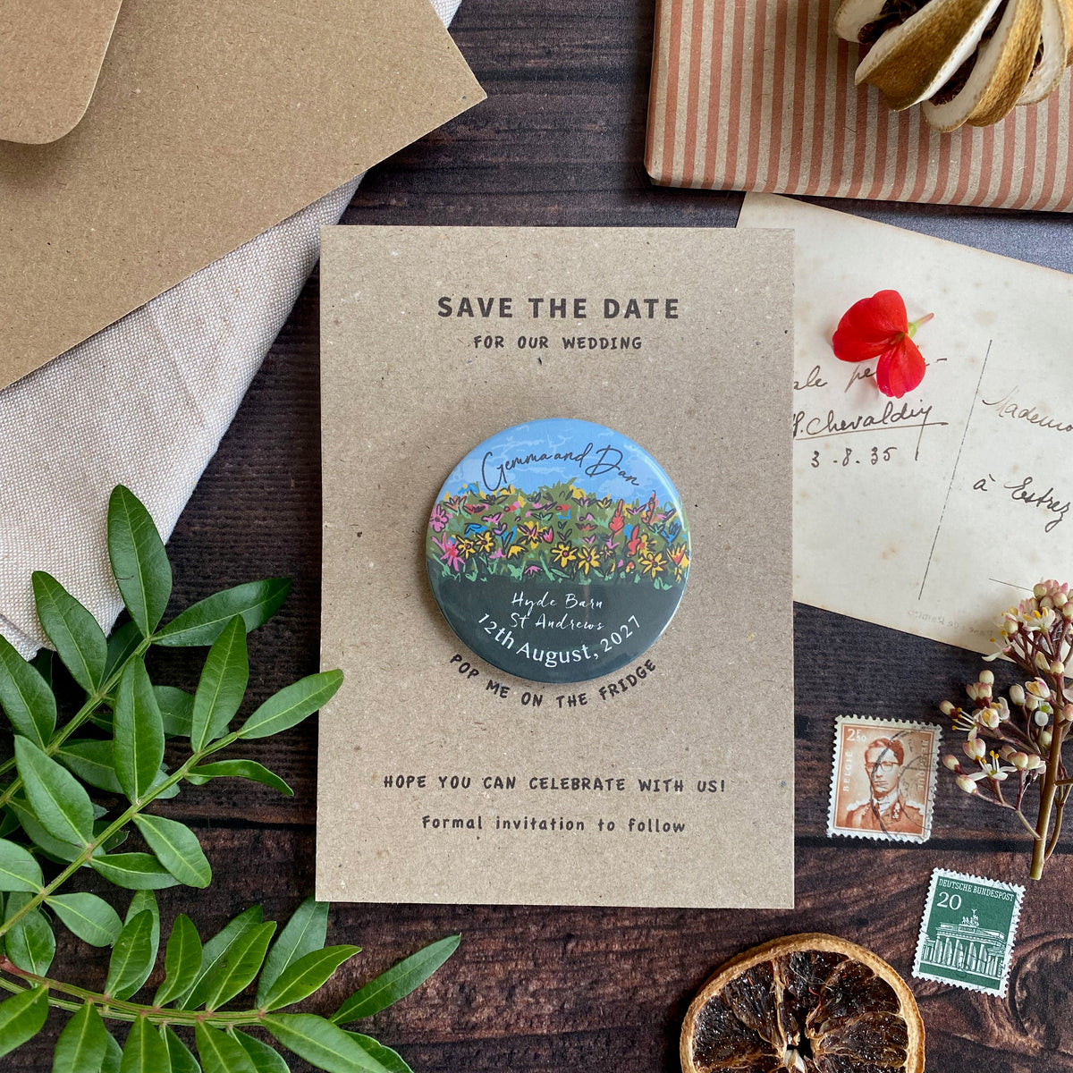 Wildflower Meadow Magnet Save the Date