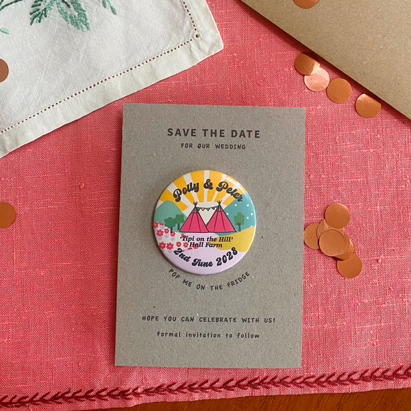 Retro Fun Tipi Save The Date