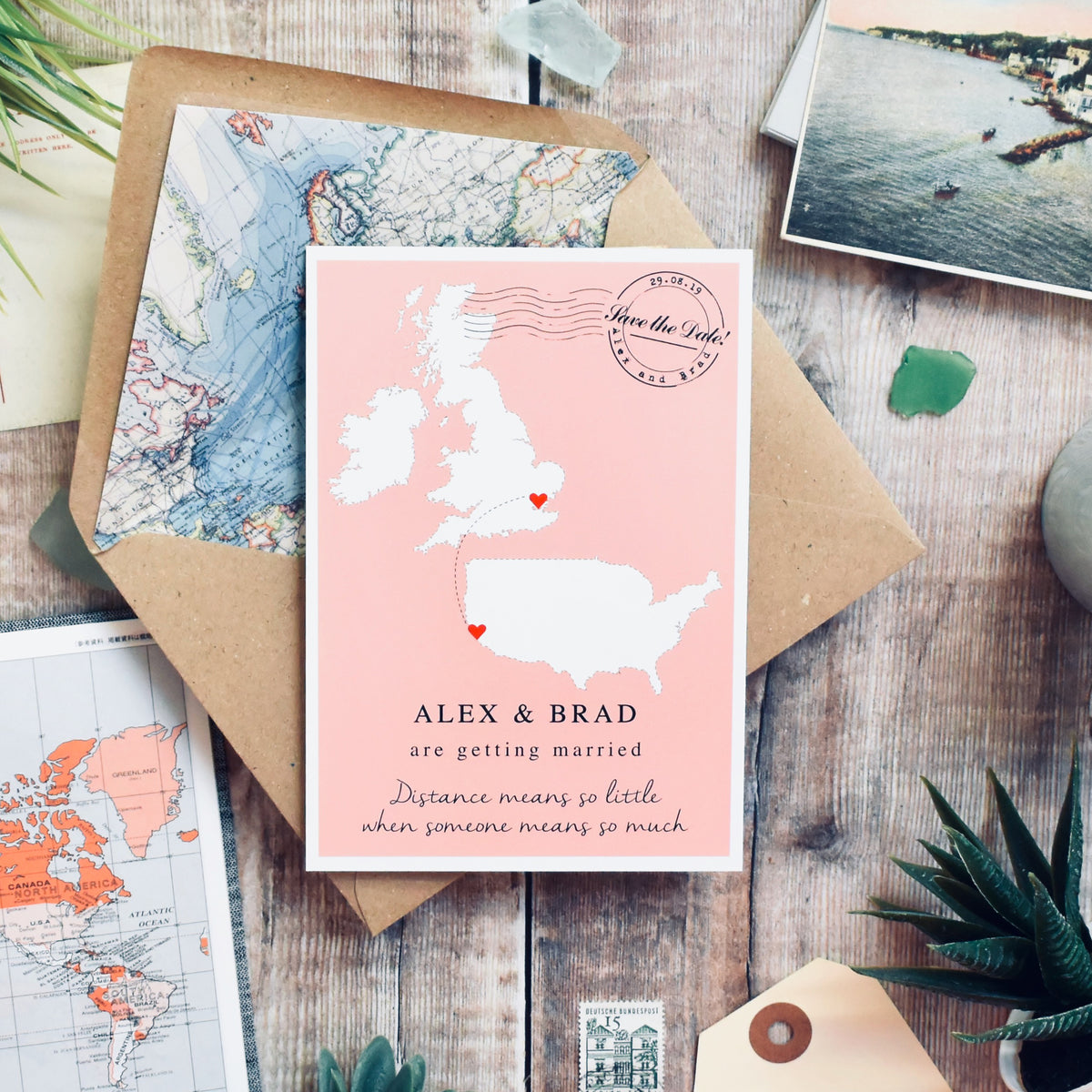 Joining countries Save the Date Postcard