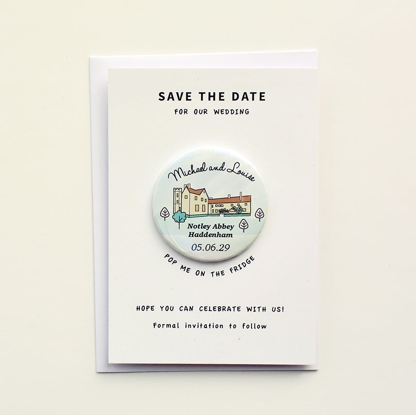 Venue Magnet (A6 card - round font)