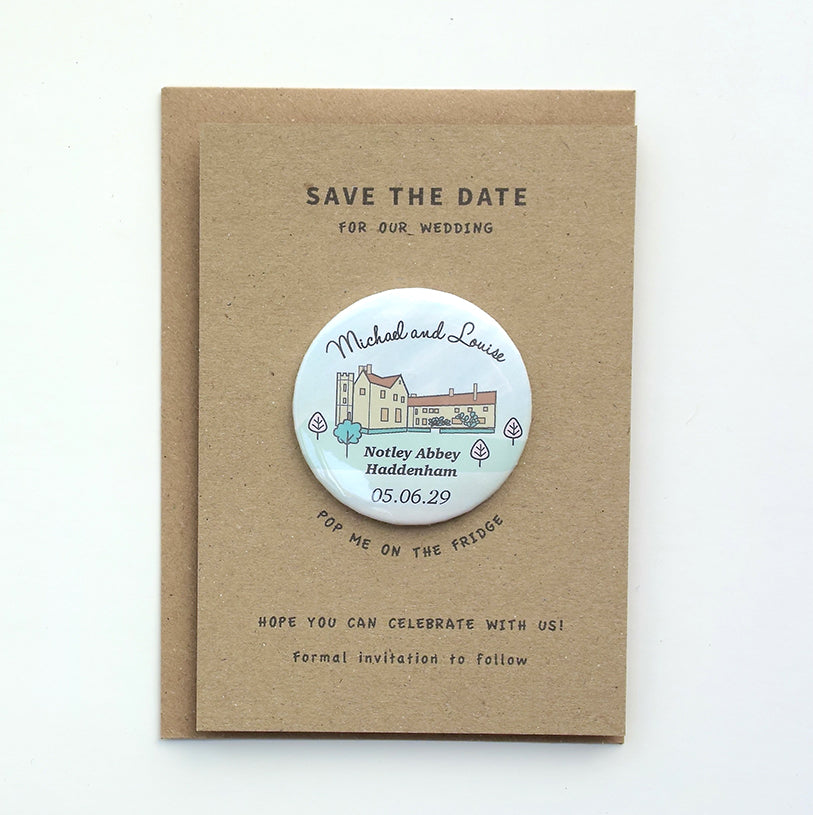 Venue Magnet (A6 card - round font)