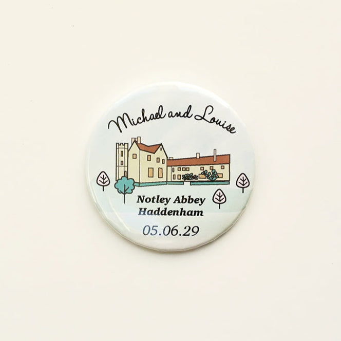 Venue Magnet (A6 card - round font)
