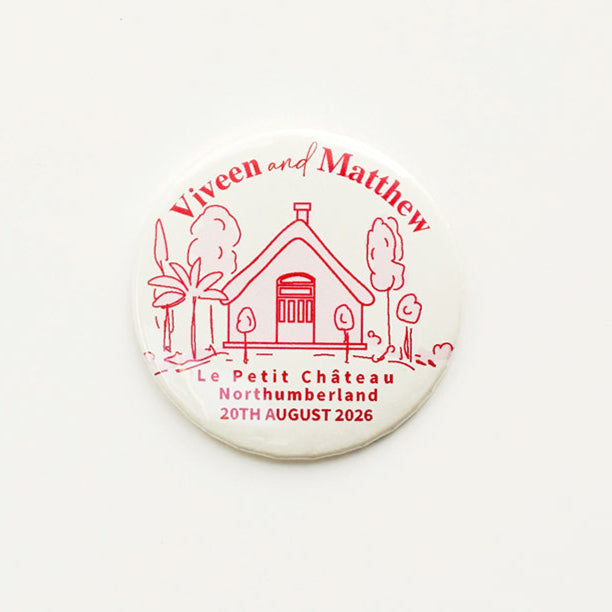 Venue Magnet with retro fonts