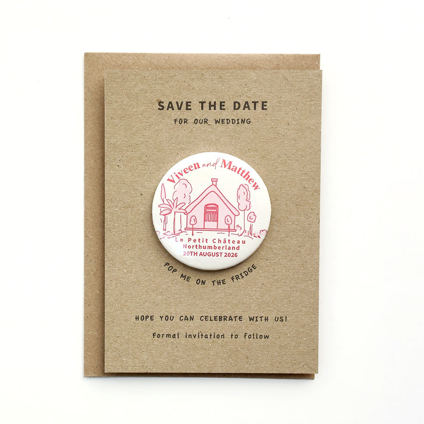 Venue Magnet with retro fonts