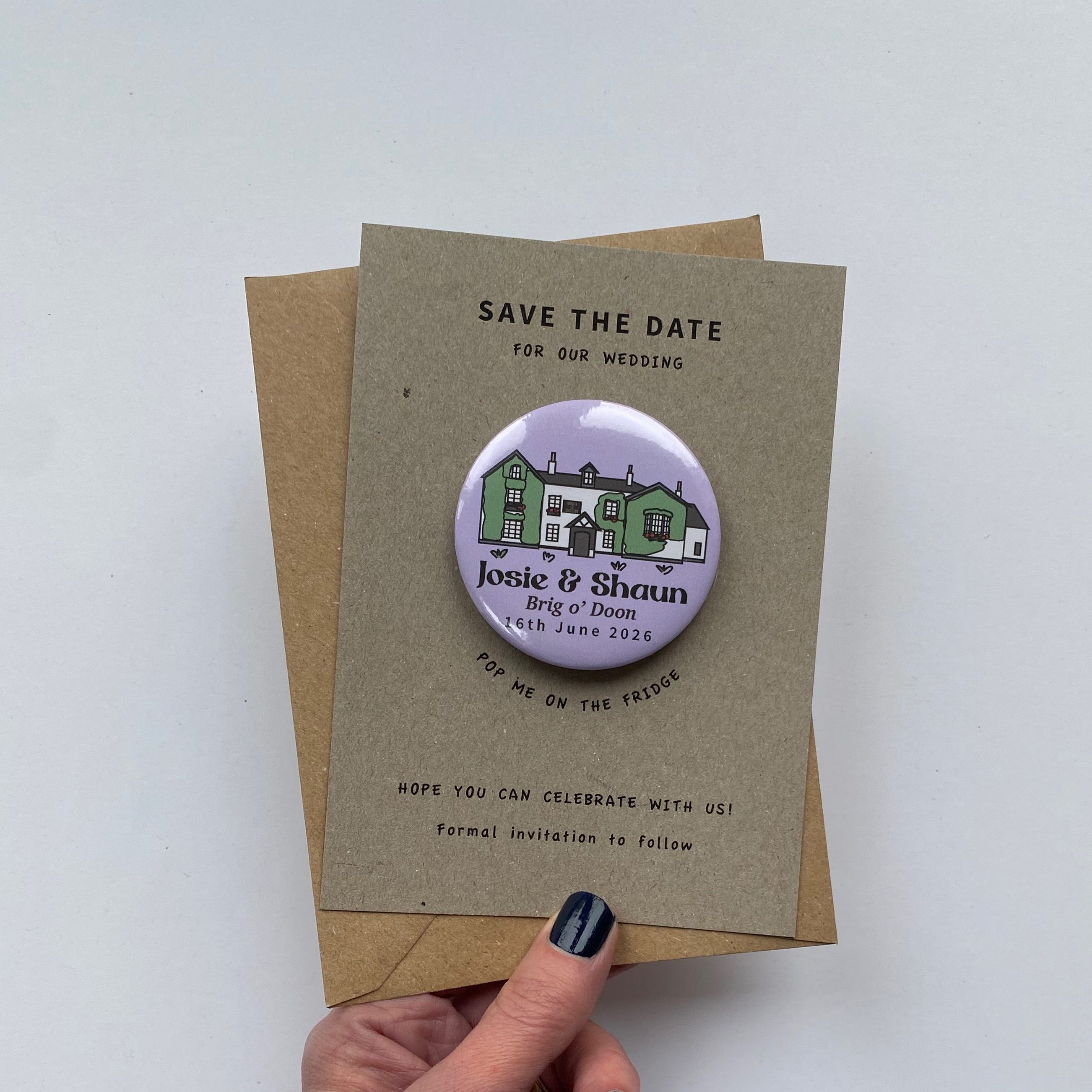 Wedding Venue Illustration Save the Date