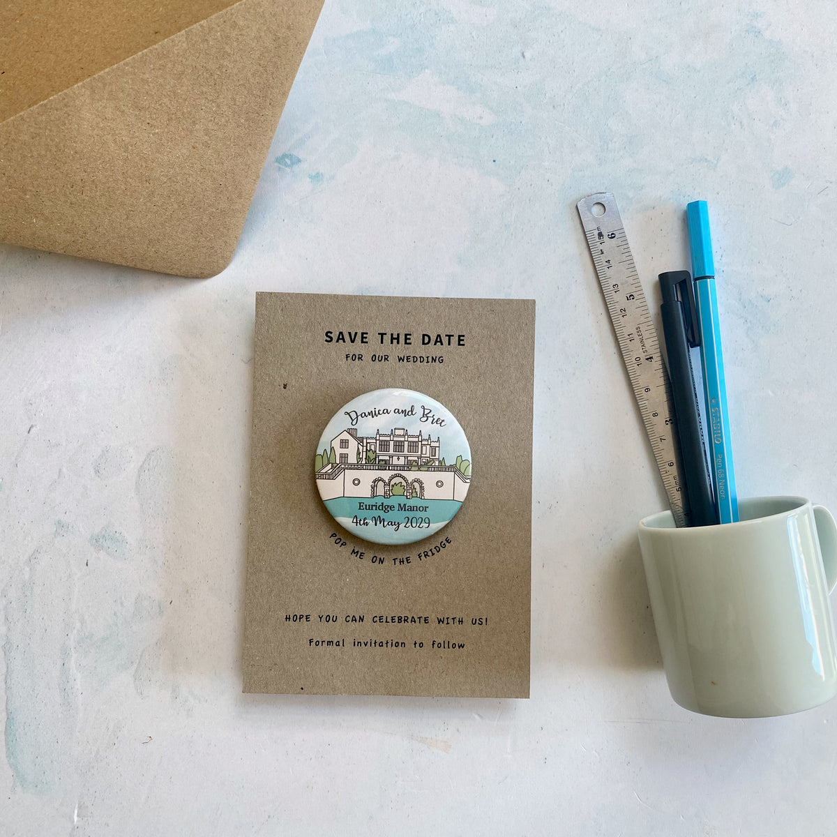 BESPOKE VENUE MAGNETIC SAVE THE DATES