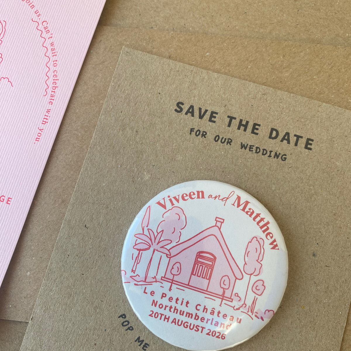 Venue Magnet with retro fonts
