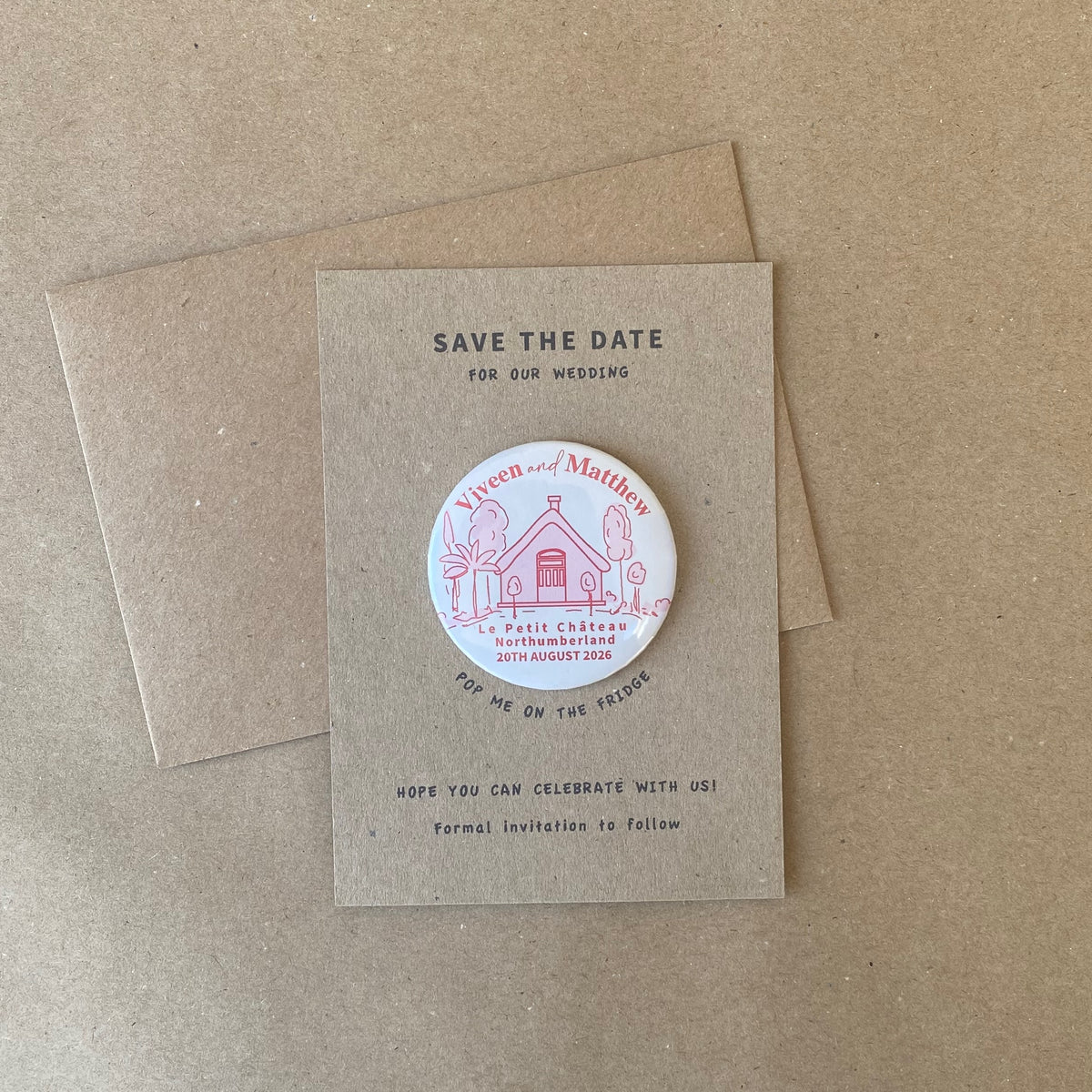 Venue Magnet with retro fonts