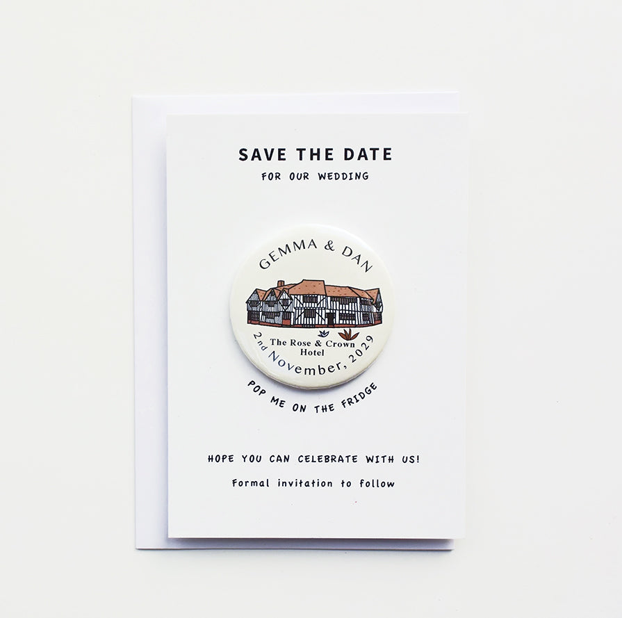 Venue Magnet (A6 card - cream)