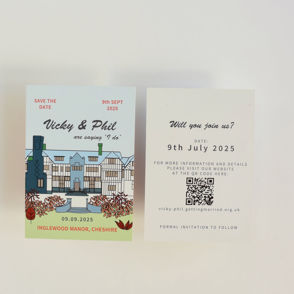 A7 Venue Postcard  Save The Date - Close Up