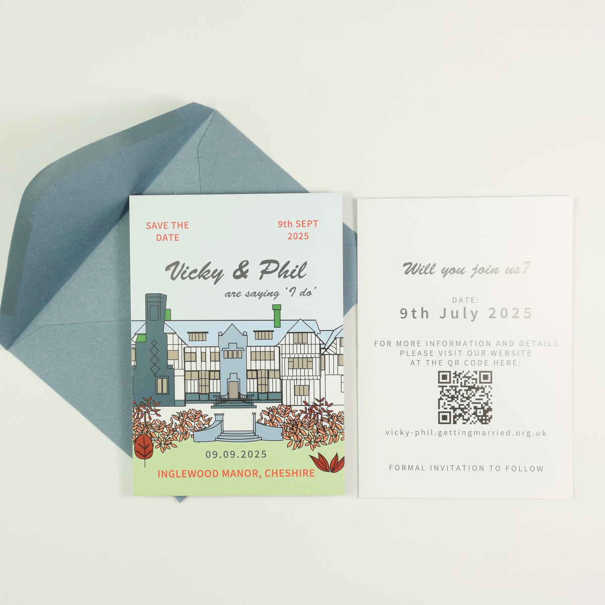 A7 Venue Postcard  Save The Date - Close Up