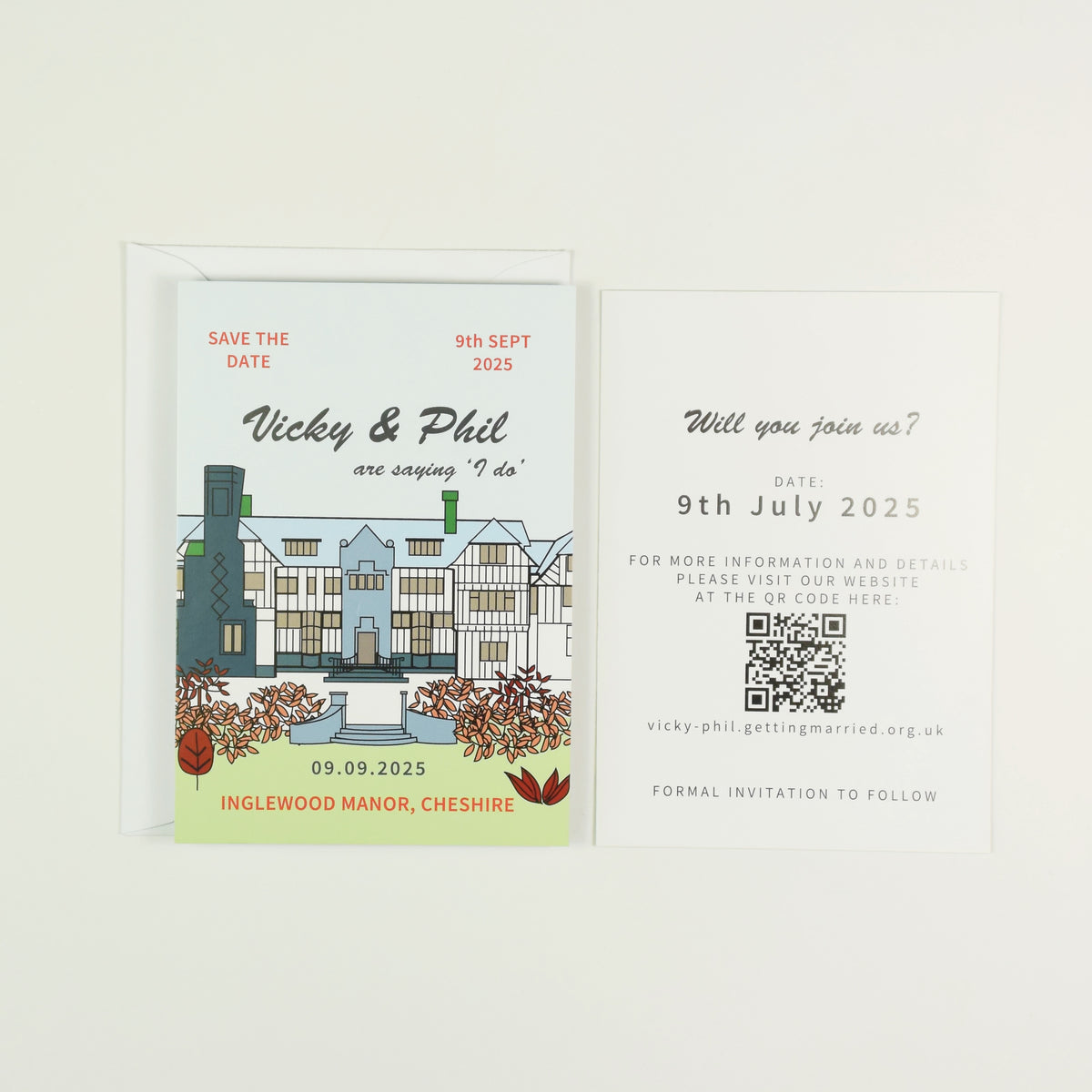 A7 Venue Postcard  Save The Date - Close Up