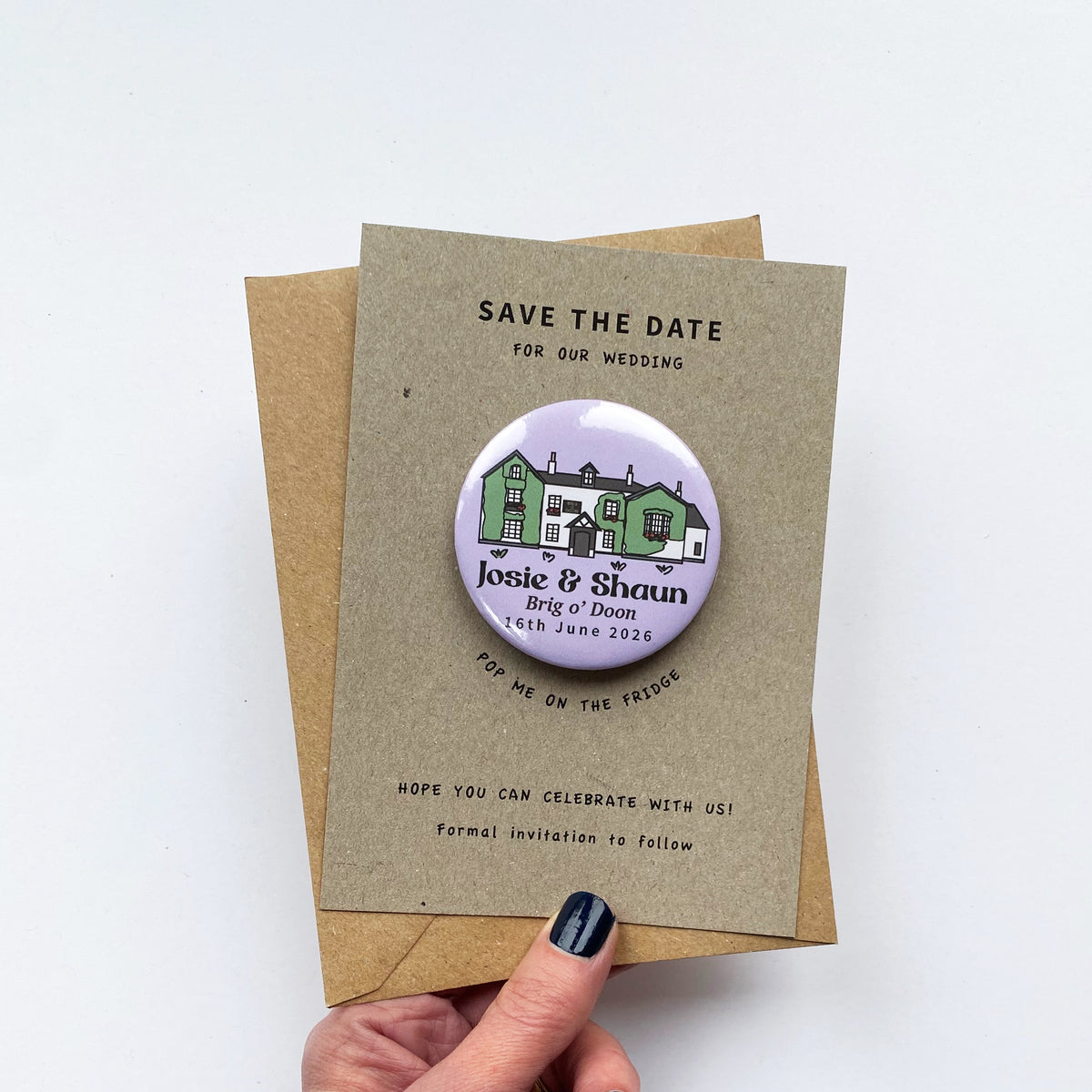 Wedding Venue Illustration Save the Date
