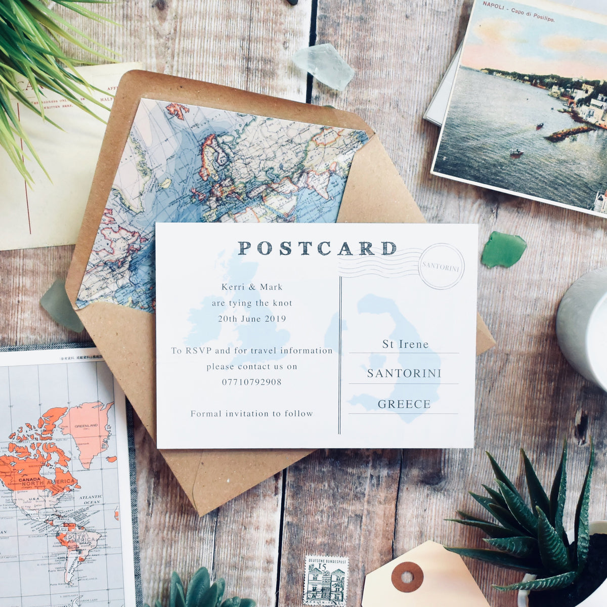 Joining countries Save the Date Postcard