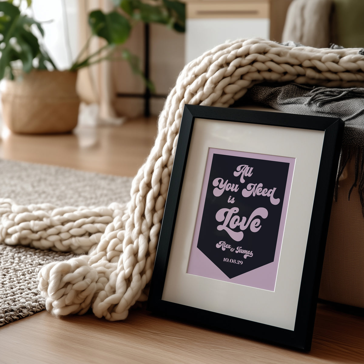 Couple Love Personalised Print