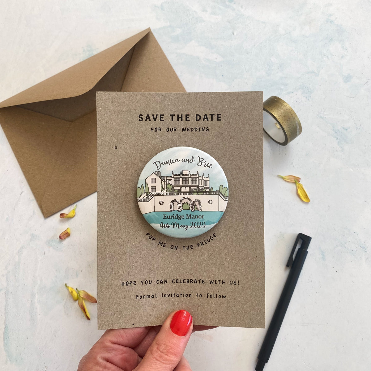 BESPOKE VENUE MAGNETIC SAVE THE DATES
