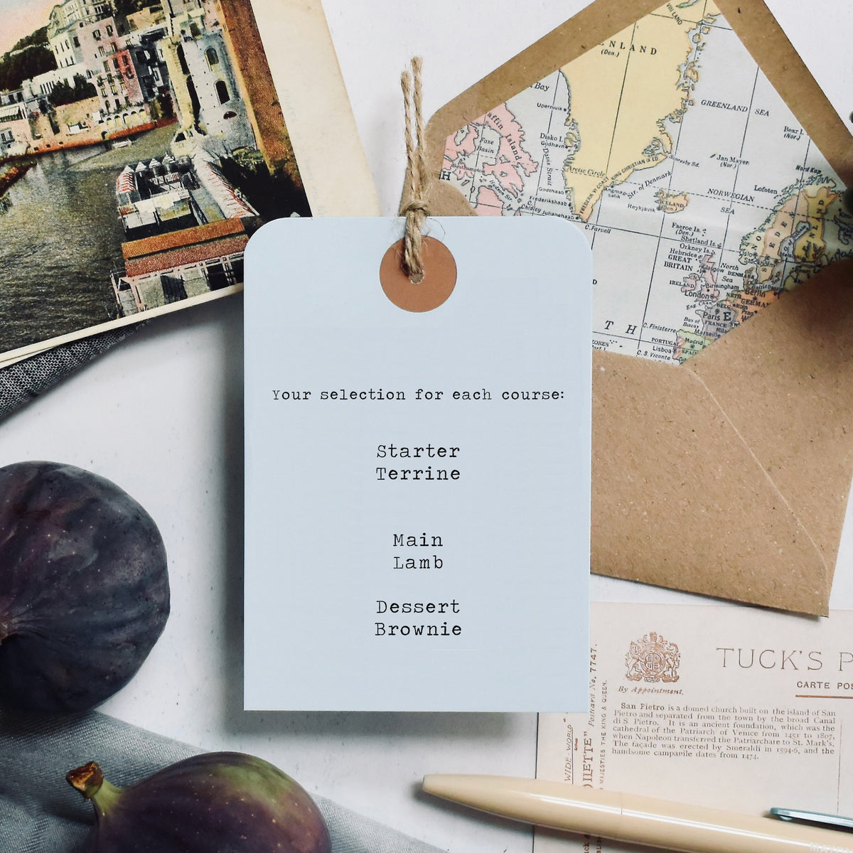 Map Luggage Tag Place Name/Card