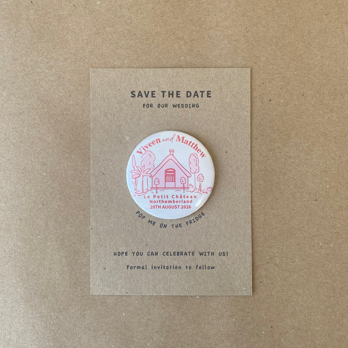 Venue Magnet with retro fonts