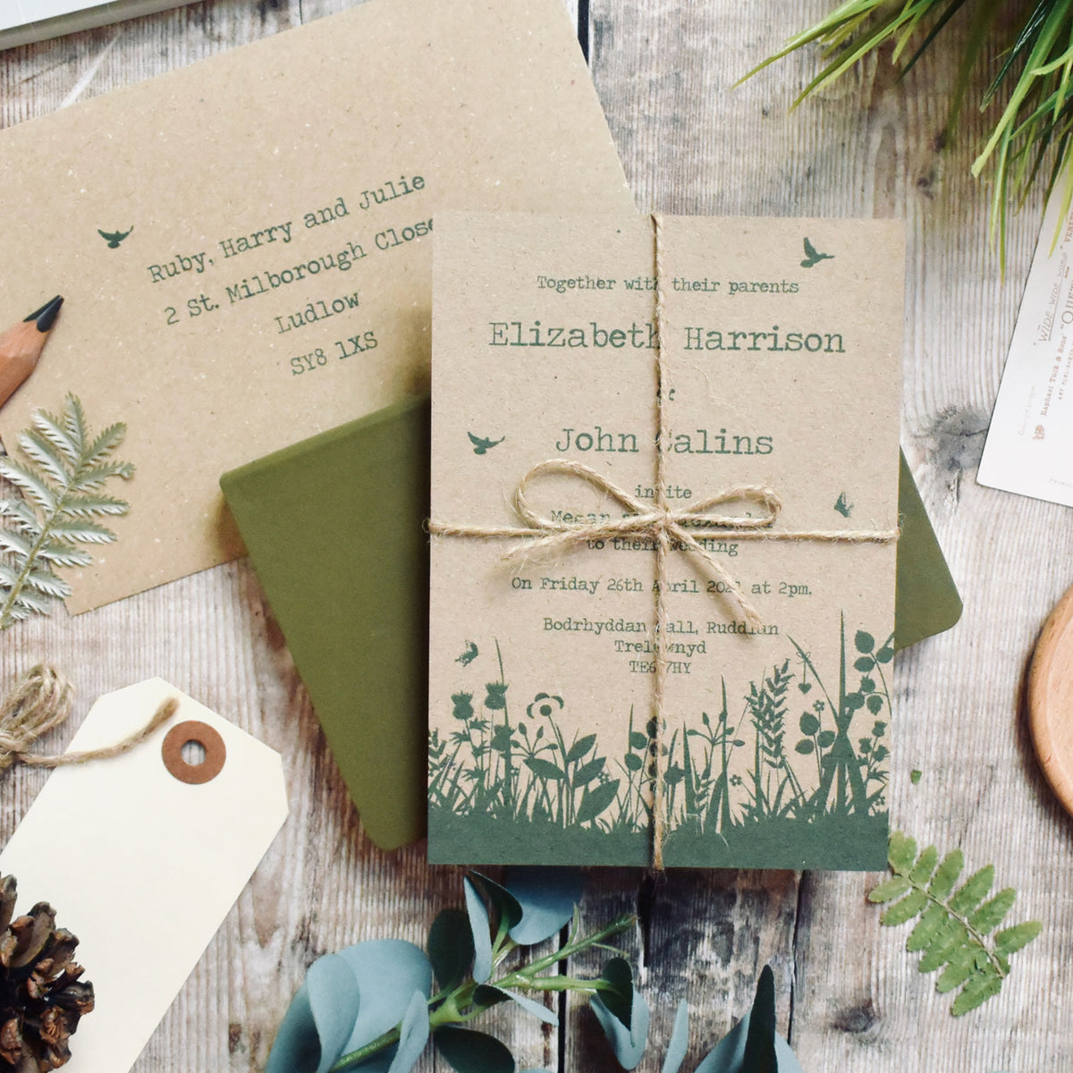 Wildflower Wedding Invitation Bundle