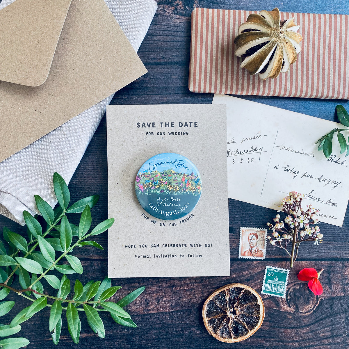 Wildflower Meadow Magnet Save the Date