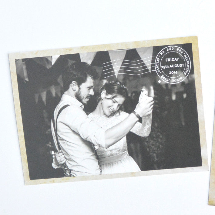 Personalised Vintage Style Thank you Postcards