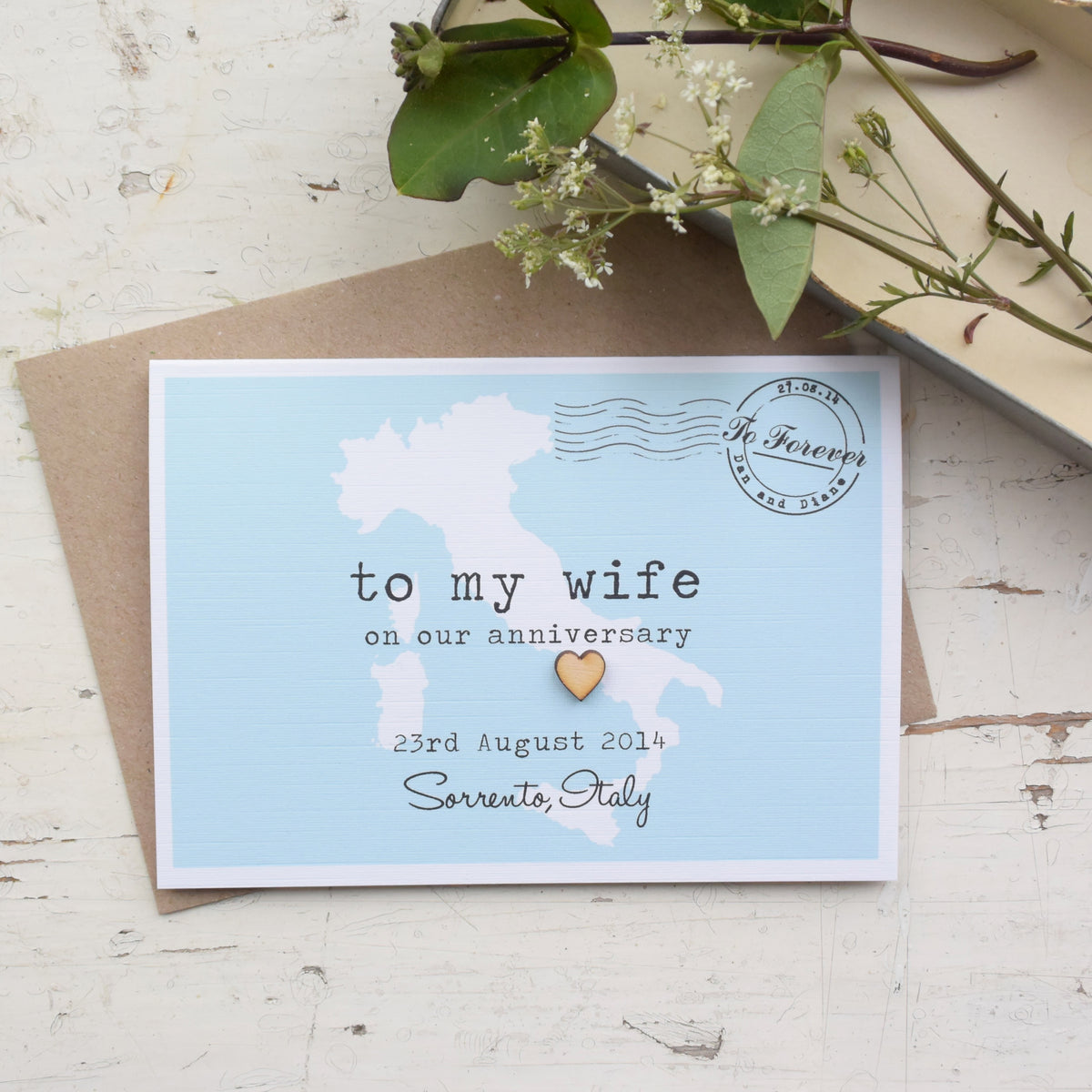 To My Wife On Our Anniversary Card