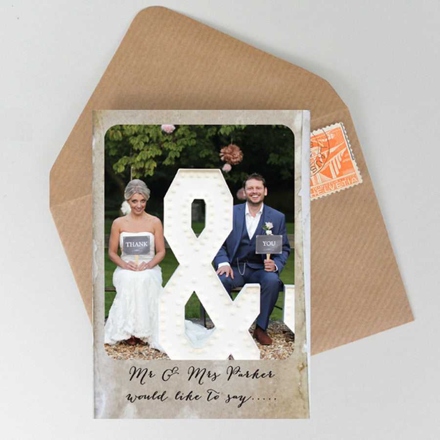 Polaroid Vintage Style Thank you Postcards