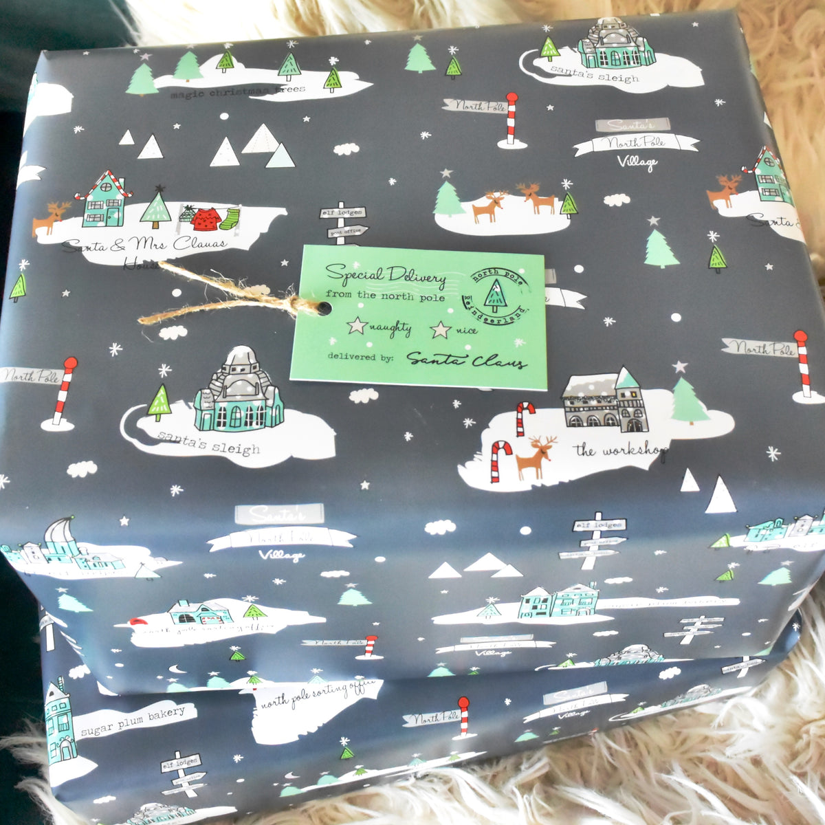 North Pole Wrapping Paper
