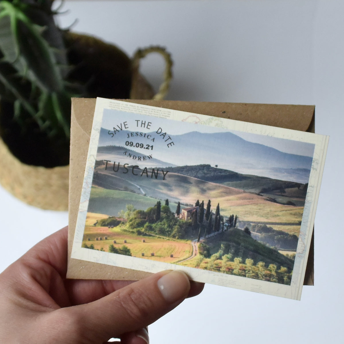 Vintage Postcard Save the Date