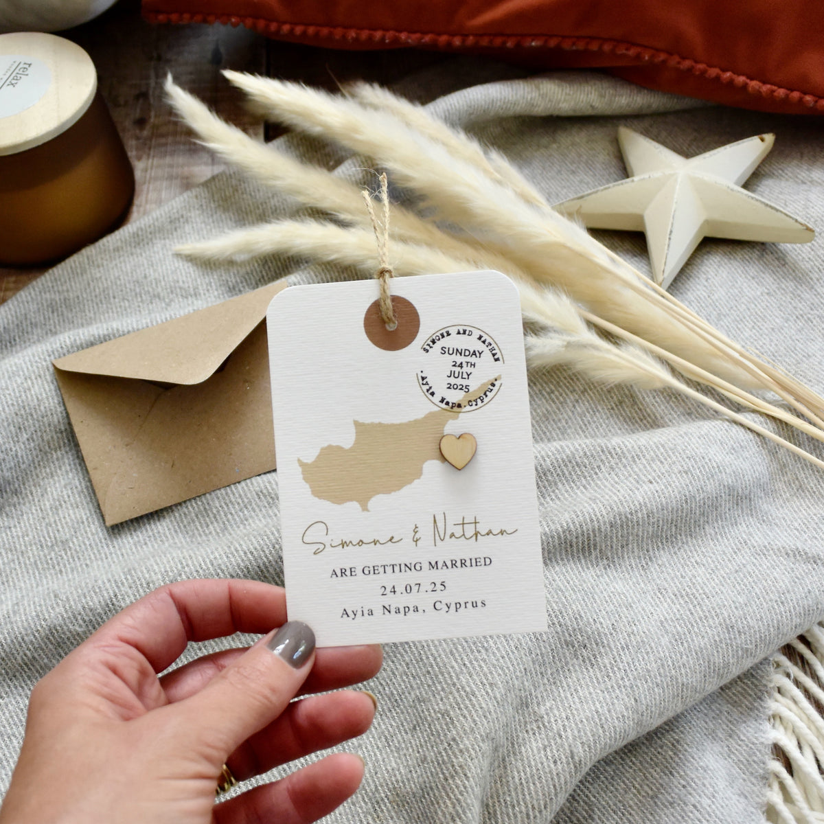Luggage Tag With Bespoke Map