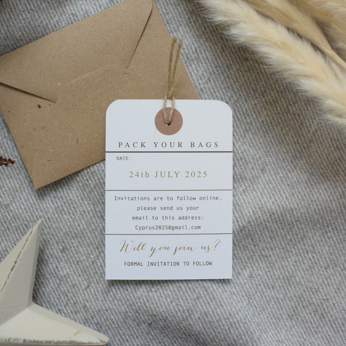 Luggage Tag With Bespoke Map