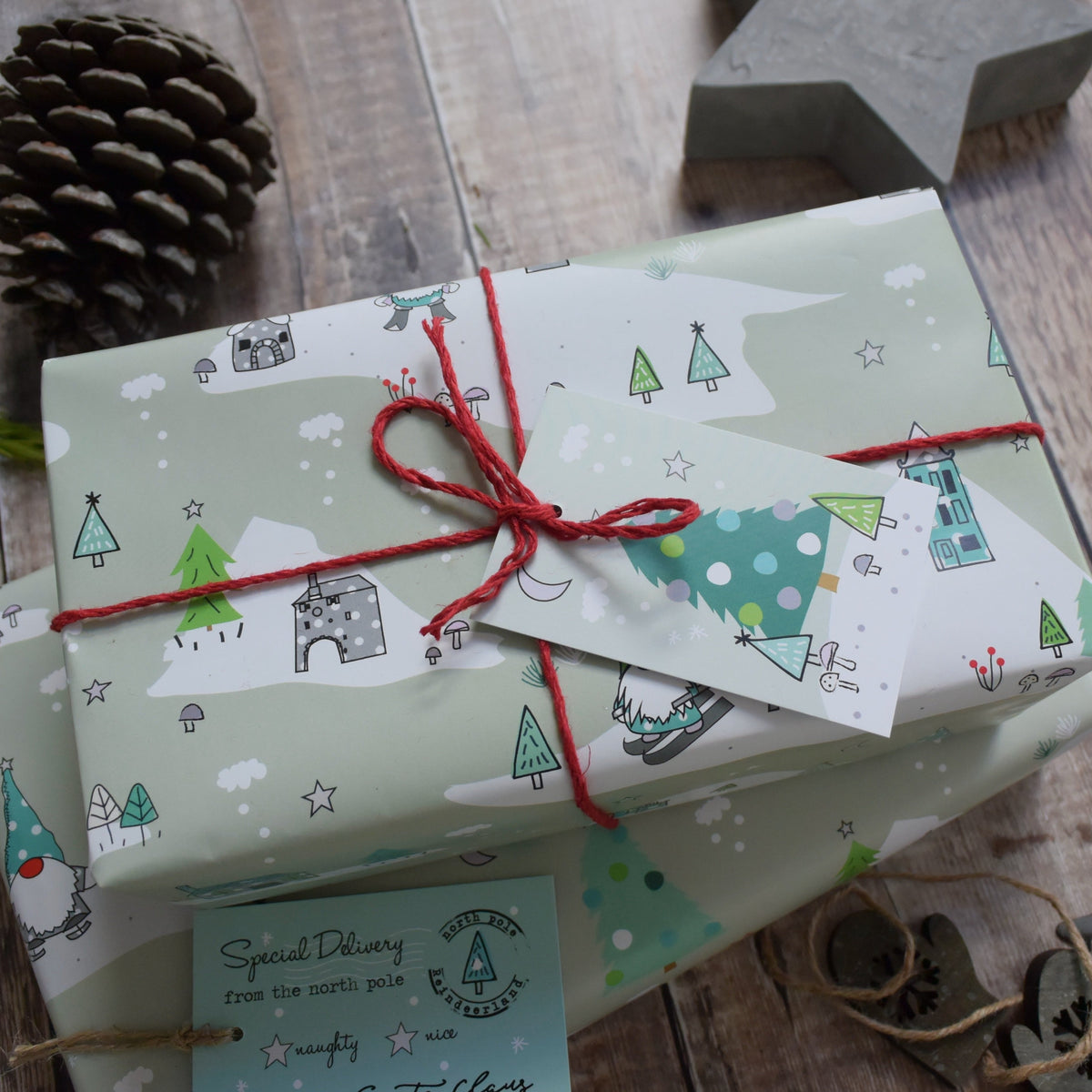 Christmas Gnome/Gonk Wrapping Paper