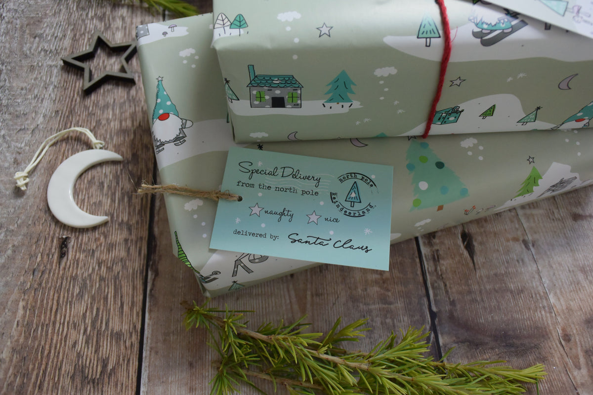Christmas Gnome/Gonk Wrapping Paper