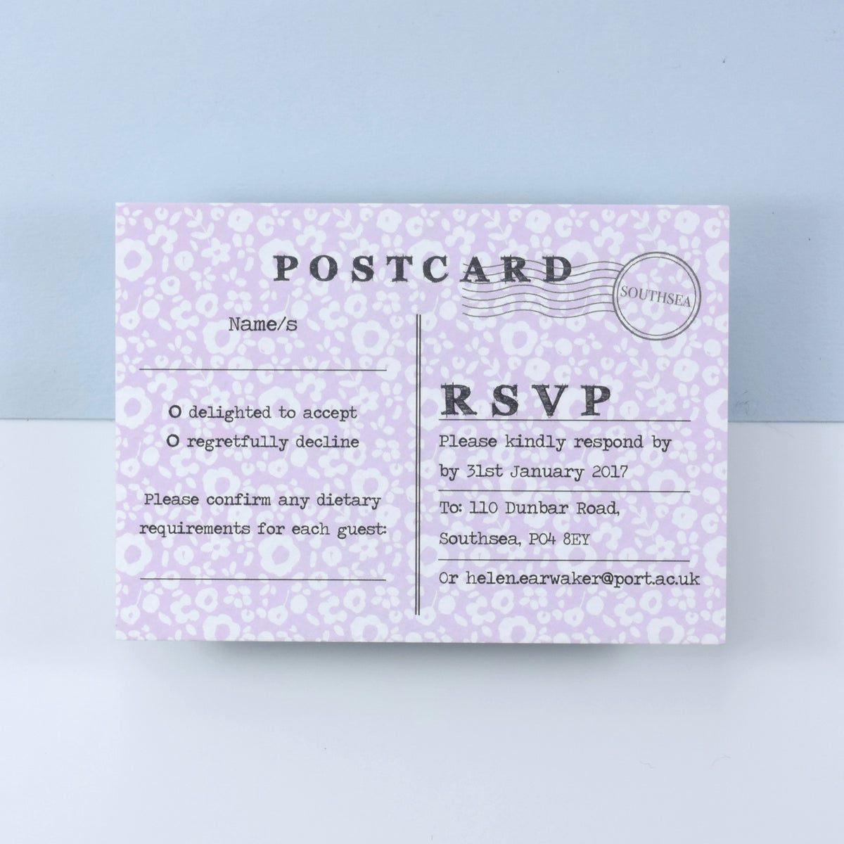 Spring/Summer Illustrated Bespoke Map Invitation