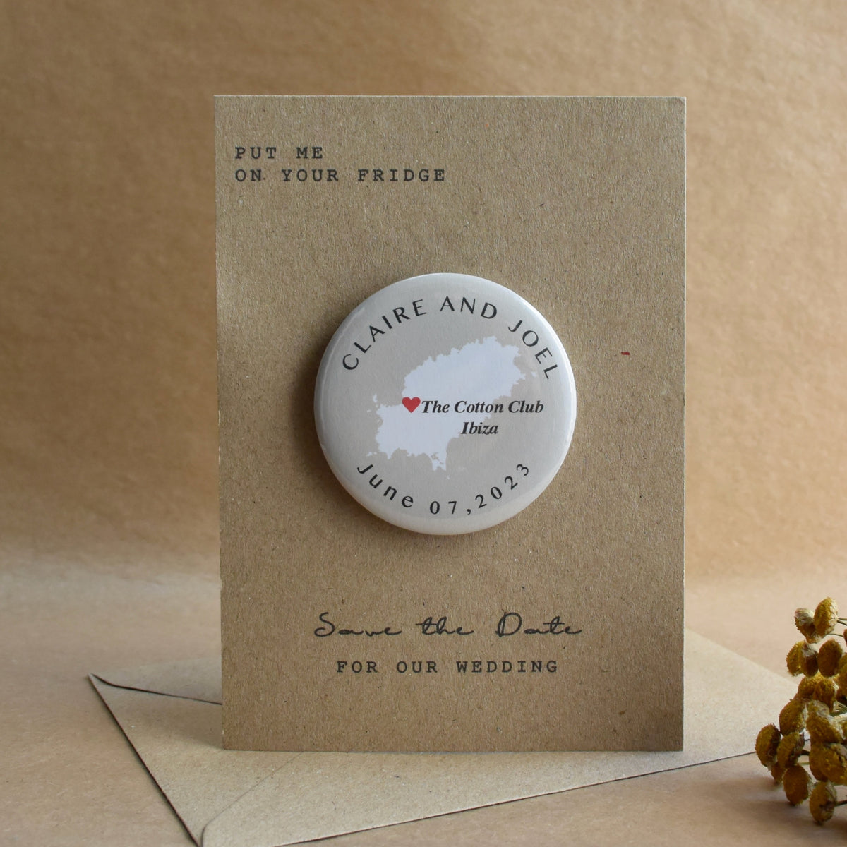 Map Magnetic Save The Date