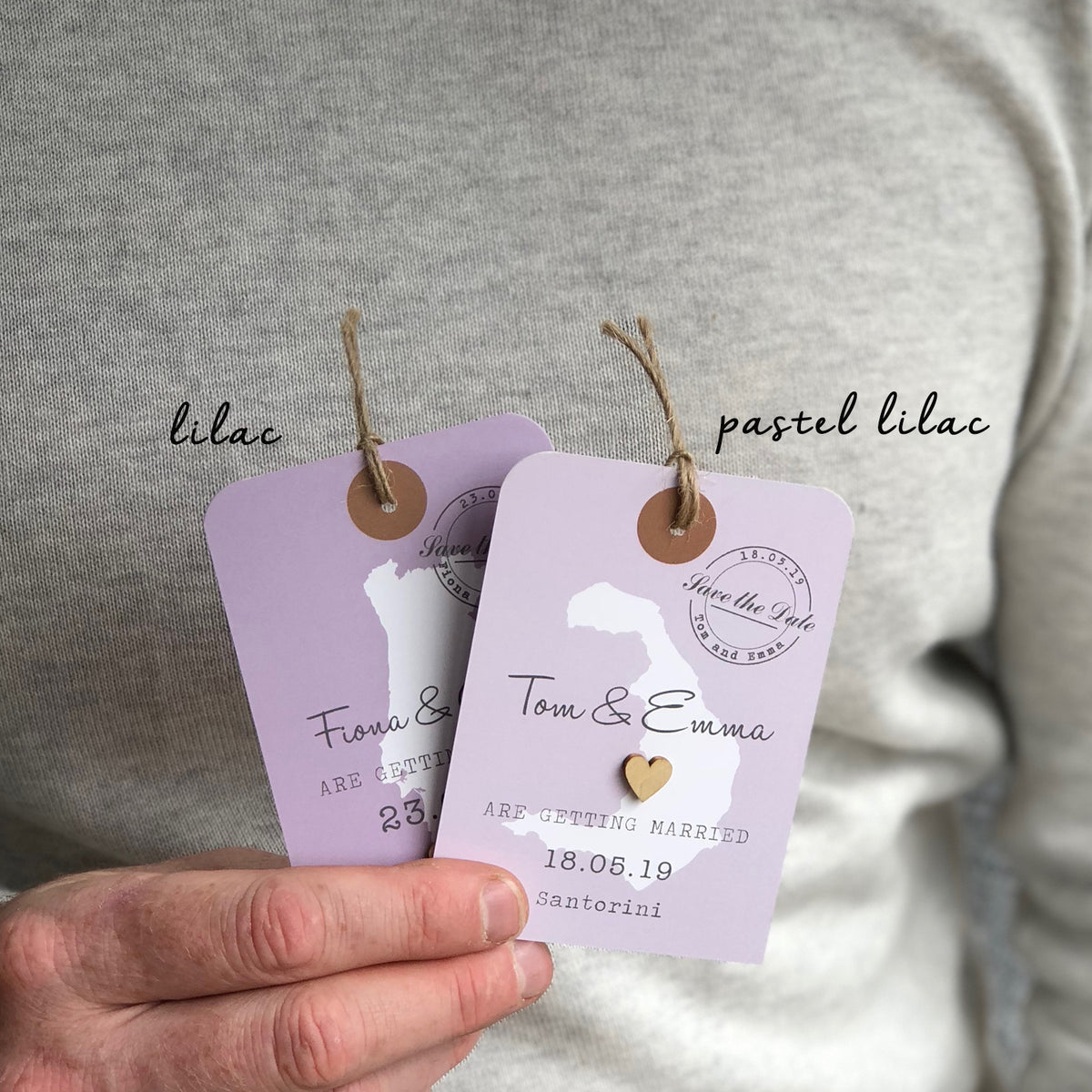 Bespoke Map Luggage Tag with wooden heart