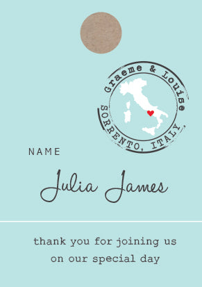 Place name Luggage Tag