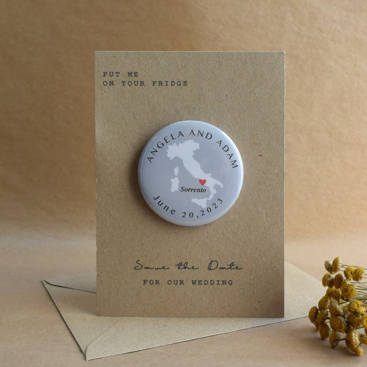 Map Magnetic Save The Date