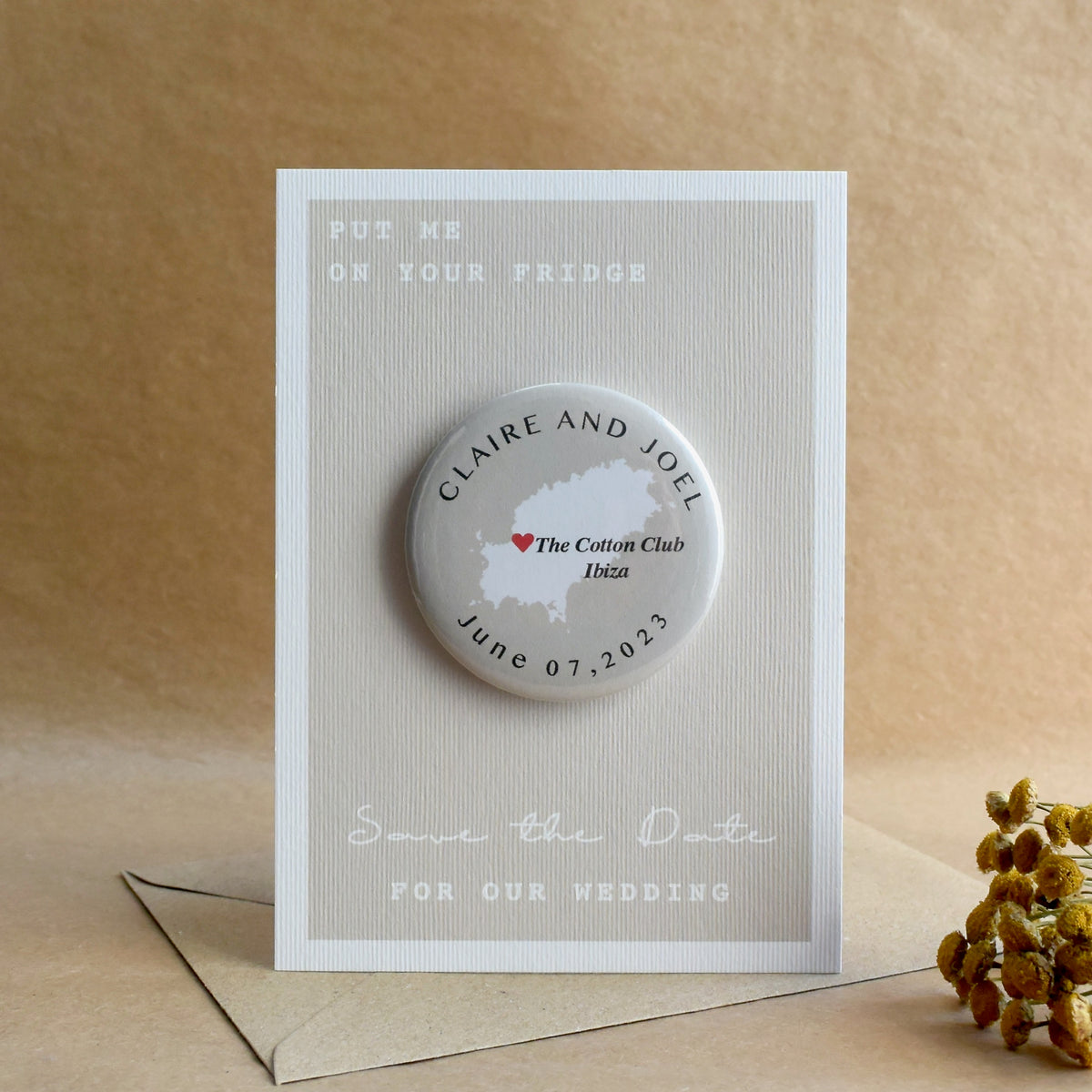 Map Magnetic Save The Date