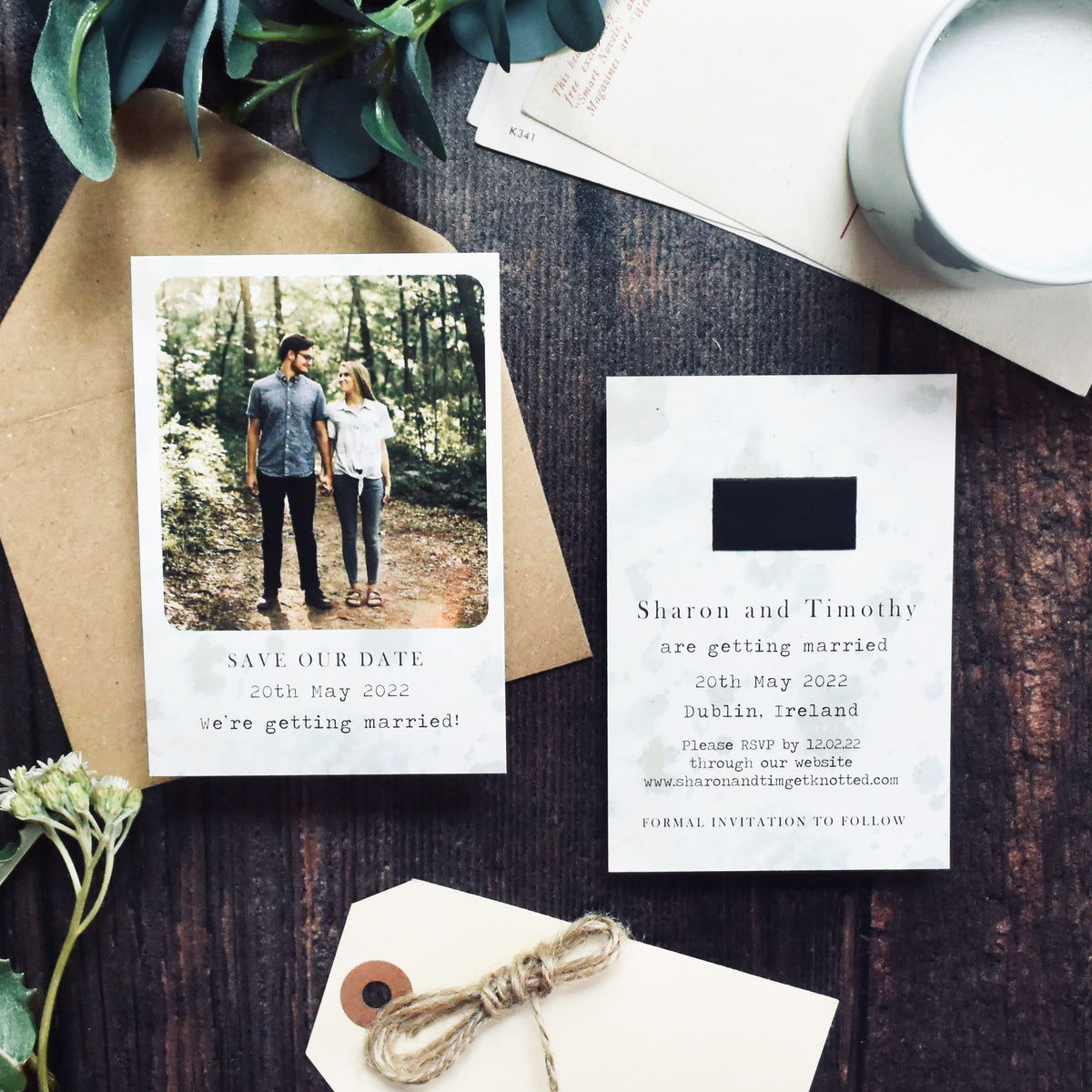 Vintage Polaroid Style Save the Date