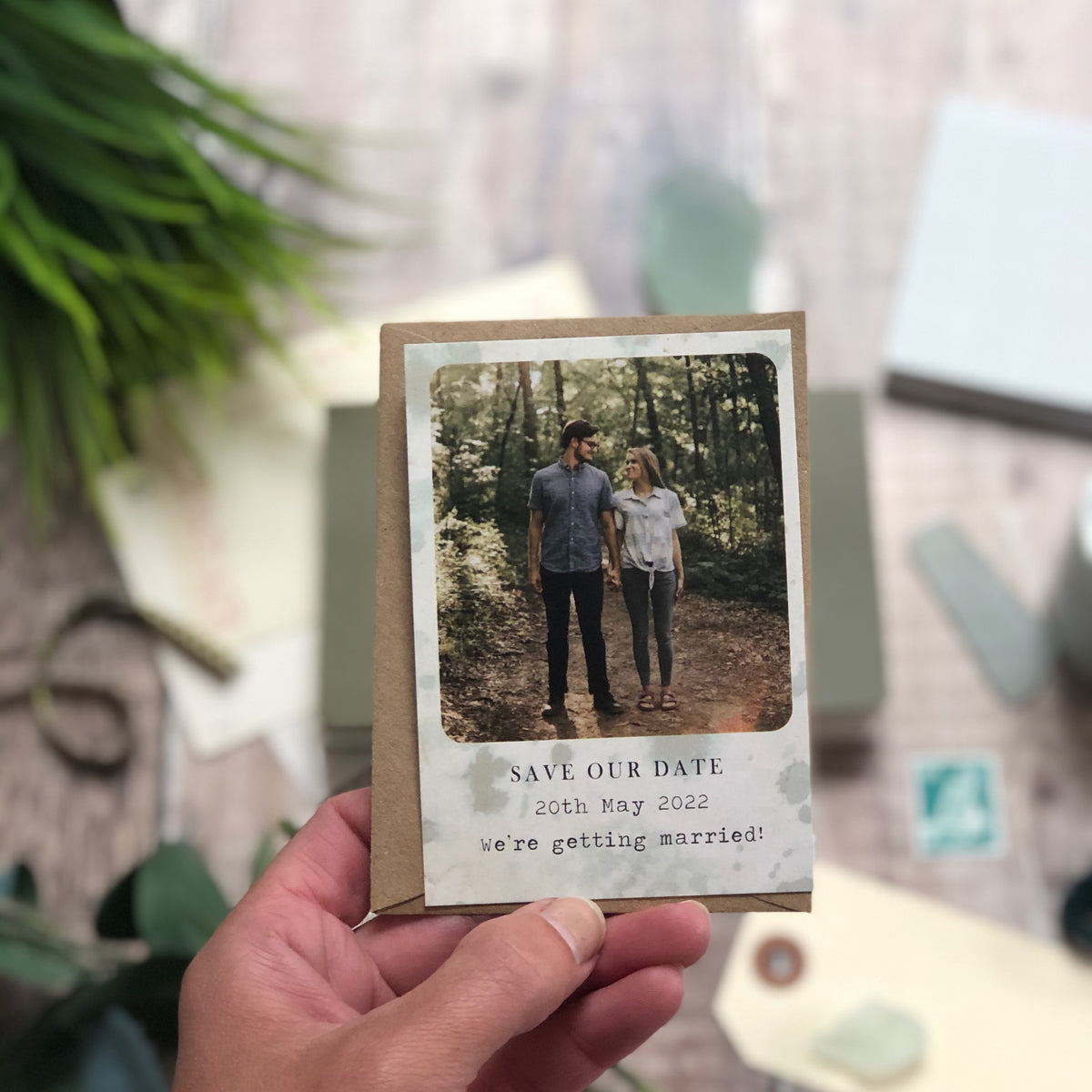 Vintage Polaroid Style Save the Date