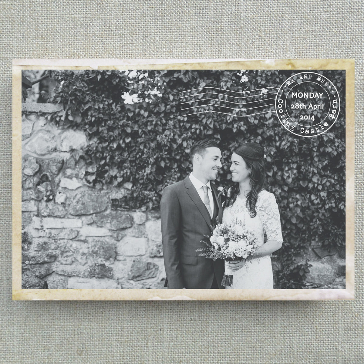 Personalised Vintage Style Thank you Postcards