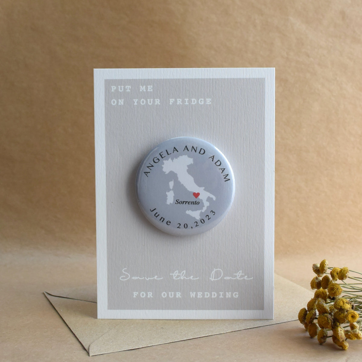 Map Magnetic Save The Date
