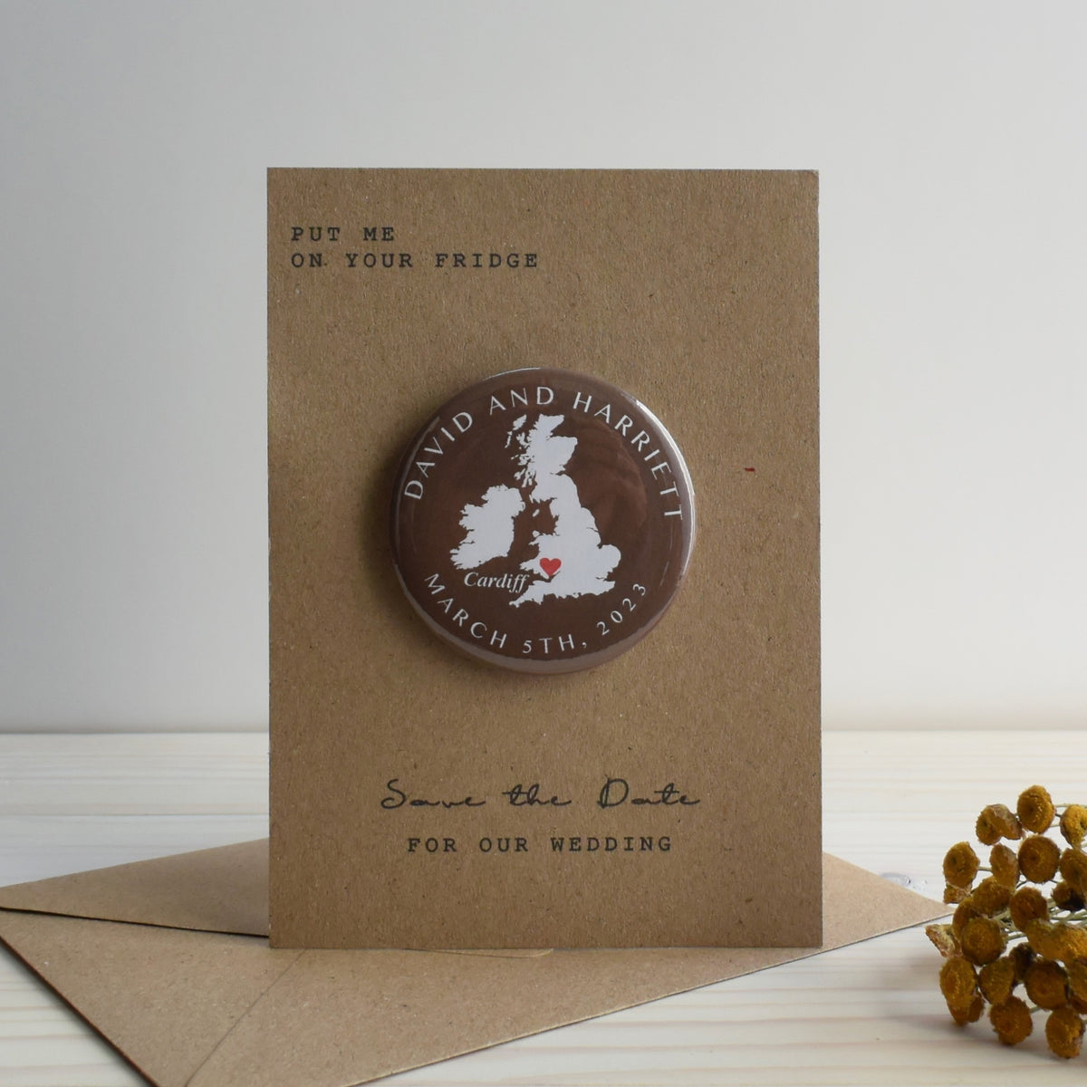 Map Magnetic Save The Date